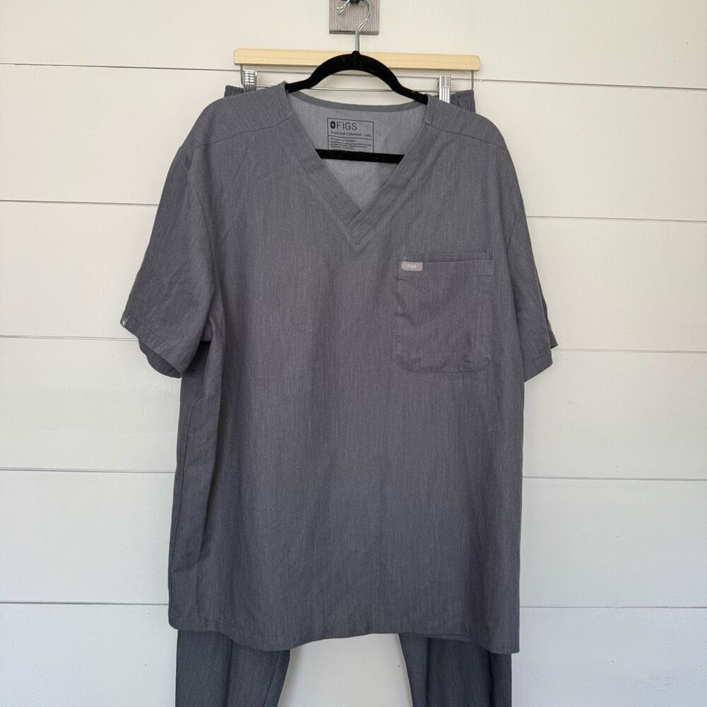 Figs Men’s XXL Top Large Jansen Scrub Bottoms Set